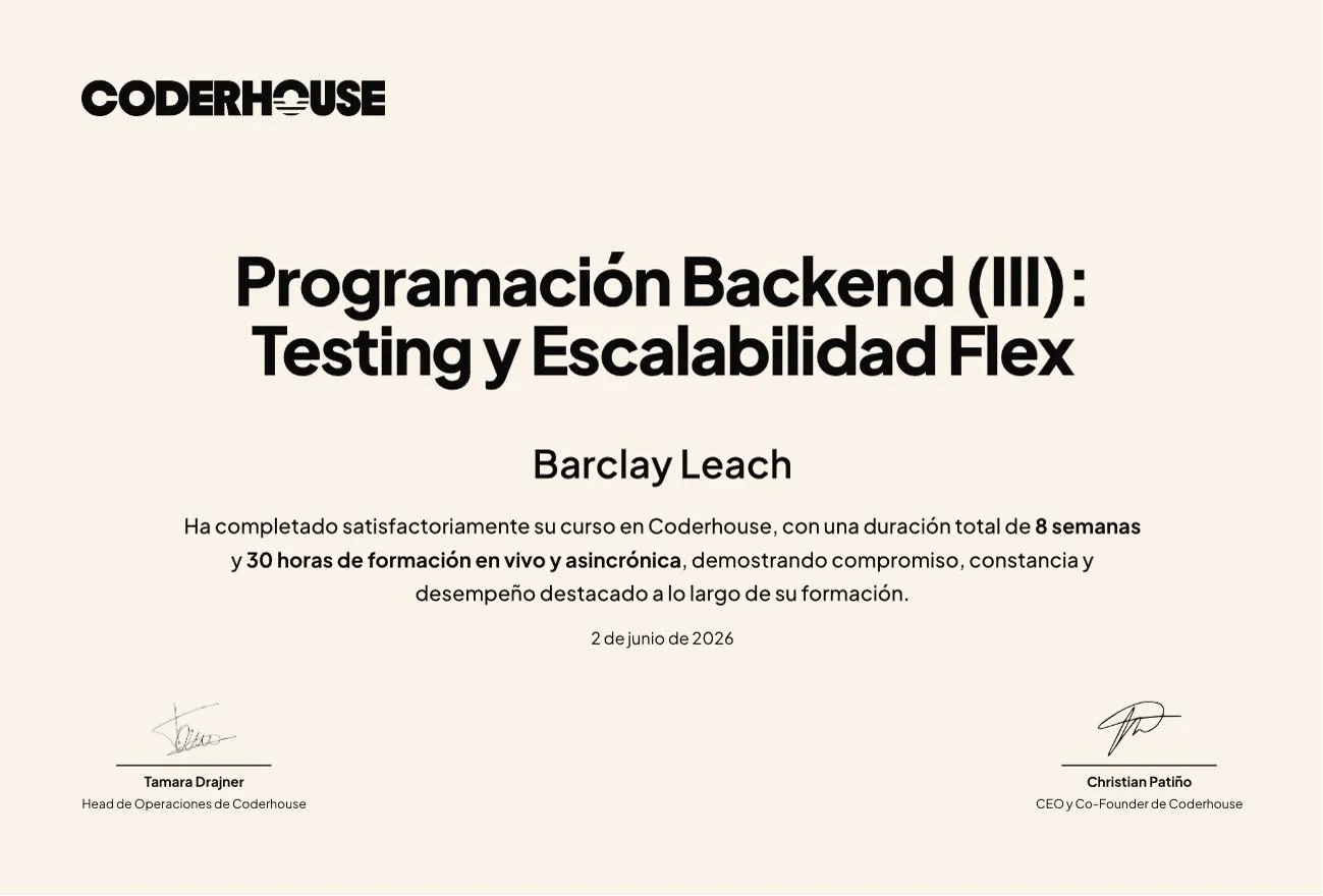 Backend Programming III: Testing & Scalability