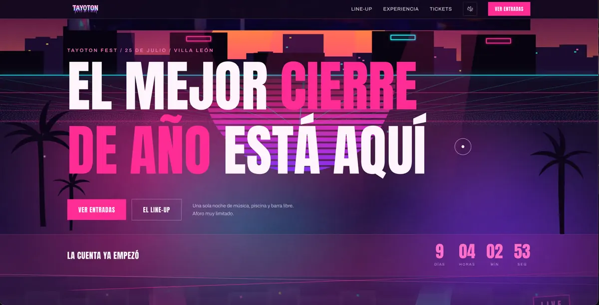 Tayoton Fest — Web Development · Cernext